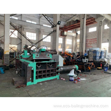 Hydraulic Automatic Scrap Metal Steel Shavings Compactor